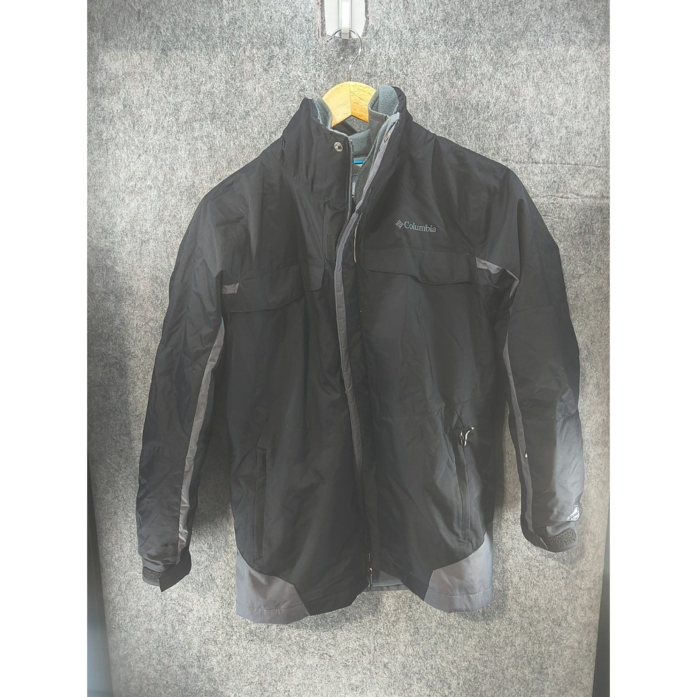 Columbia Interchange Bugaboo Jacket Women's Size L (14/16) Black Remov Lining